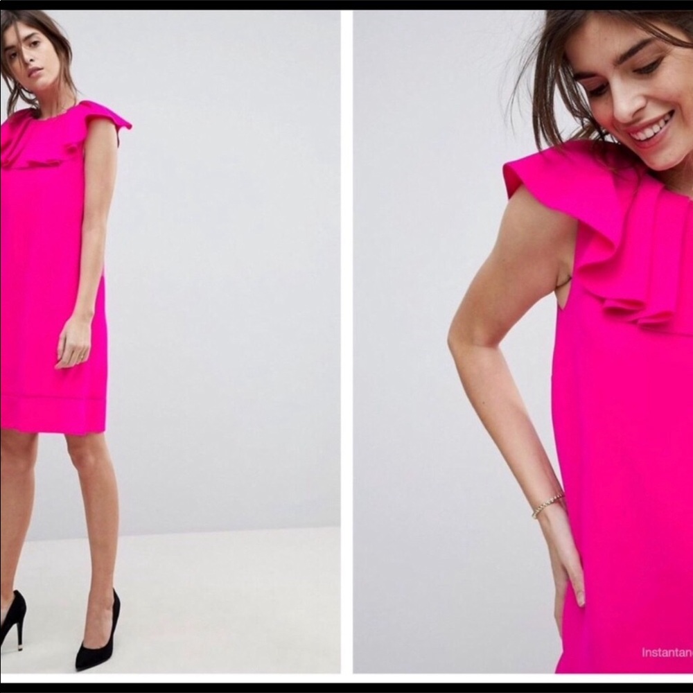 Ted Baker London Ruffle Neck Shift